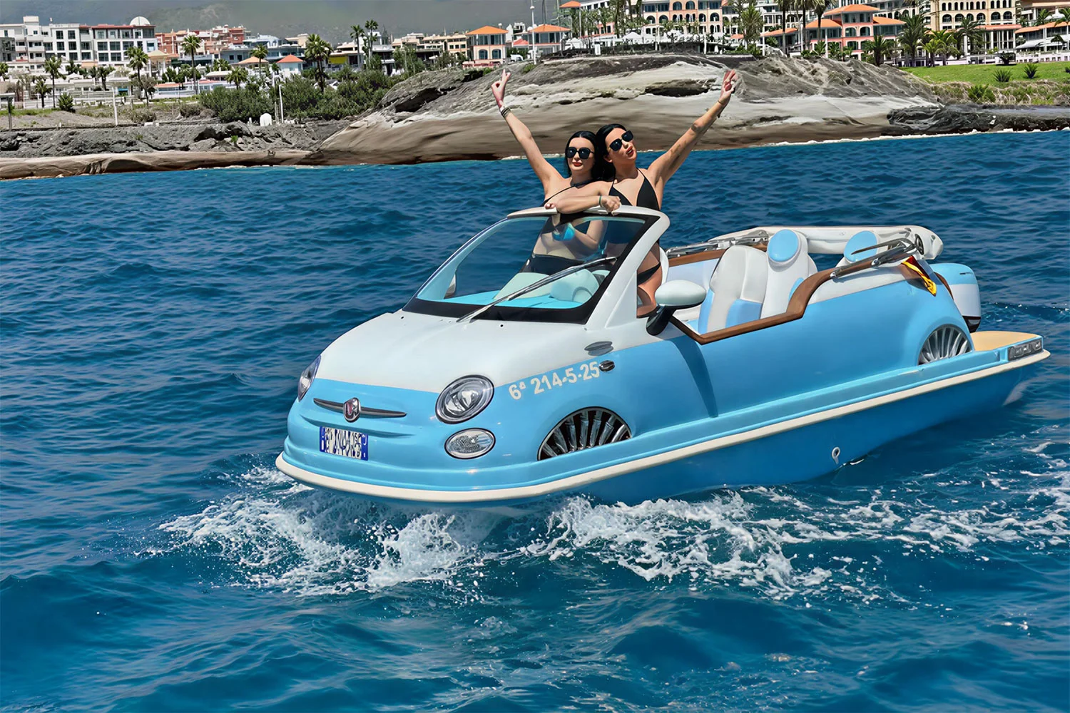 Fiat 500 No-License Motorboat